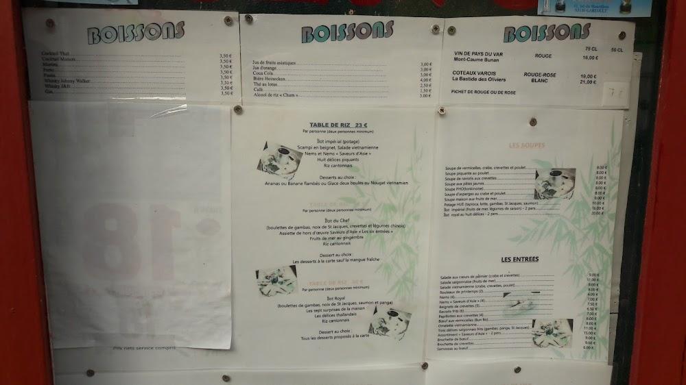 Saveurs d'Asie - Menu Image 1