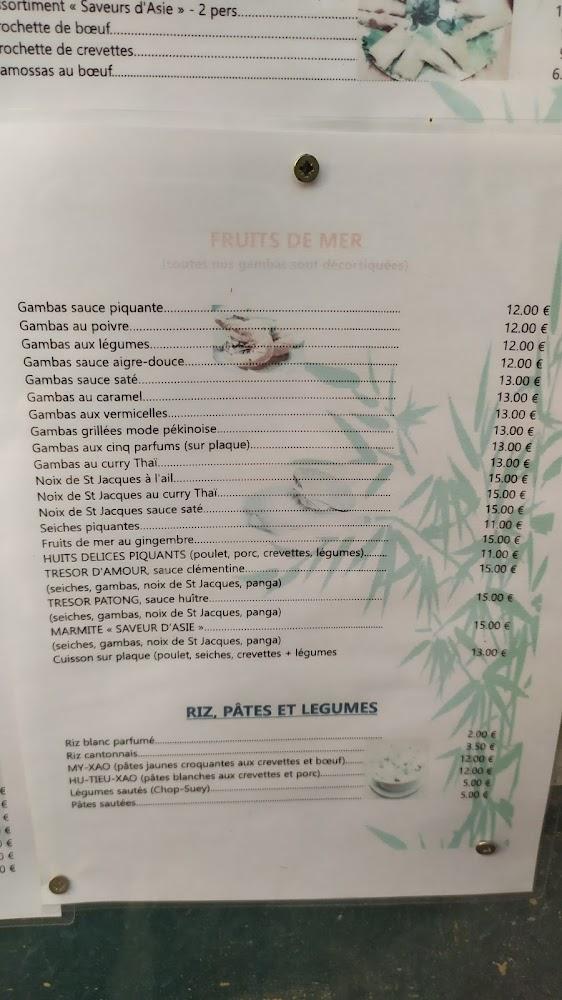 Saveurs d'Asie - Menu Image 4